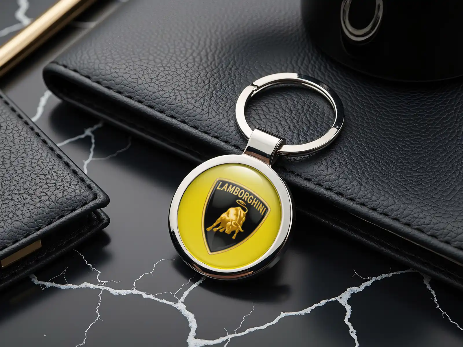 Lamborghini Porte-clés Animal Métal Durable Mignon